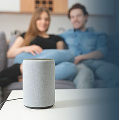 Smart Speaker with highest quality of sound because of high-speed broadband